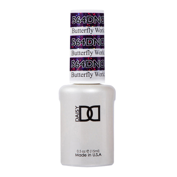  DND Gel Polish - 564 Purple Colors - Butterfly World, FL by DND - Daisy Nail Designs sold by DTK Nail Supply