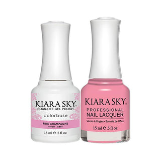  Kiara Sky Gel Nail Polish Duo - 565 Pink Colors - Pink Champagne by Kiara Sky sold by DTK Nail Supply