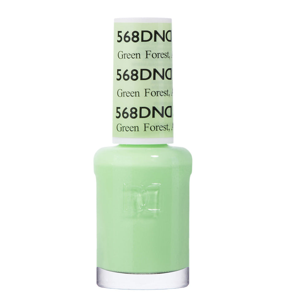  DND Nail Lacquer - 568 Green Colors - Green Forest, AK by DND - Daisy Nail Designs sold by DTK Nail Supply