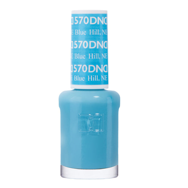  DND Nail Lacquer - 570 Blue Colors - Blue Hill, NE by DND - Daisy Nail Designs sold by DTK Nail Supply