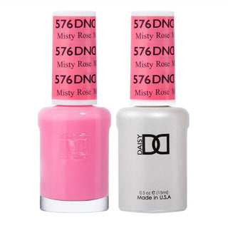  DND Gel Nail Polish Duo - 576 Pink Colors - Misty Rose by DND - Daisy Nail Designs sold by DTK Nail Supply