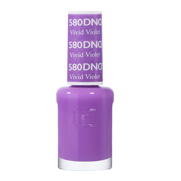 DND Nail Lacquer - 580 Purple Colors - Vivid Violet by DND - Daisy Nail Designs sold by DTK Nail Supply