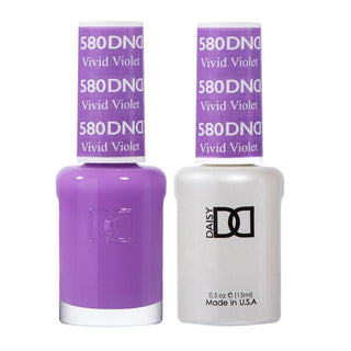  DND Gel Nail Polish Duo - 580 Purple Colors - Vivid Violet by DND - Daisy Nail Designs sold by DTK Nail Supply