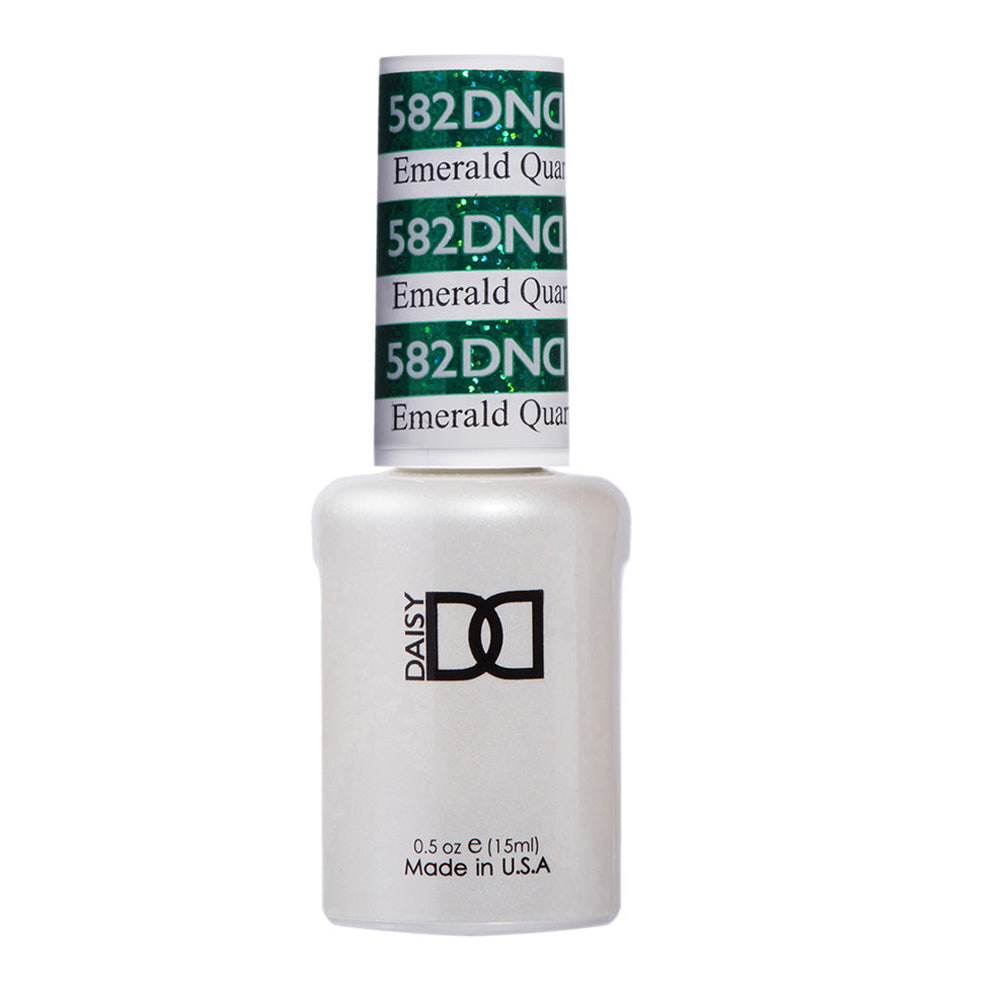 DND Gel Polish - 582 Green Colors - Emerald Quartz by DND - Daisy Nail Designs sold by DTK Nail Supply