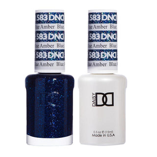  DND Gel Nail Polish Duo - 583 Blue Colors - Blue Amber by DND - Daisy Nail Designs sold by DTK Nail Supply