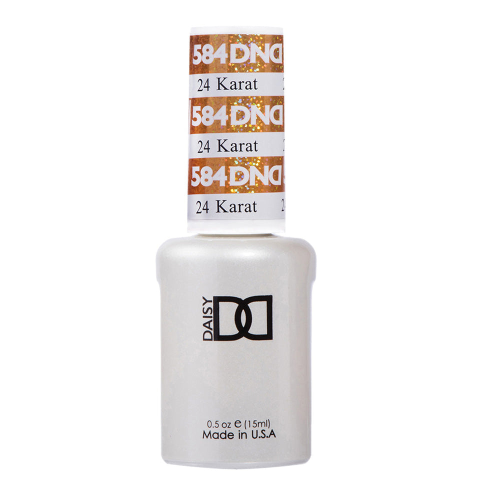 DND Gel Polish - 584 Gold Colors - 24 Karat by DND - Daisy Nail Designs sold by DTK Nail Supply