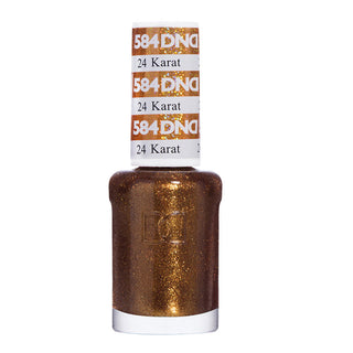 DND Nail Lacquer - 584 Gold Colors - 24 Karat by DND - Daisy Nail Designs sold by DTK Nail Supply