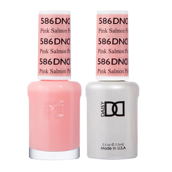  DND Gel Nail Polish Duo - 586 Pink Salmon by DND - Daisy Nail Designs sold by DTK Nail Supply