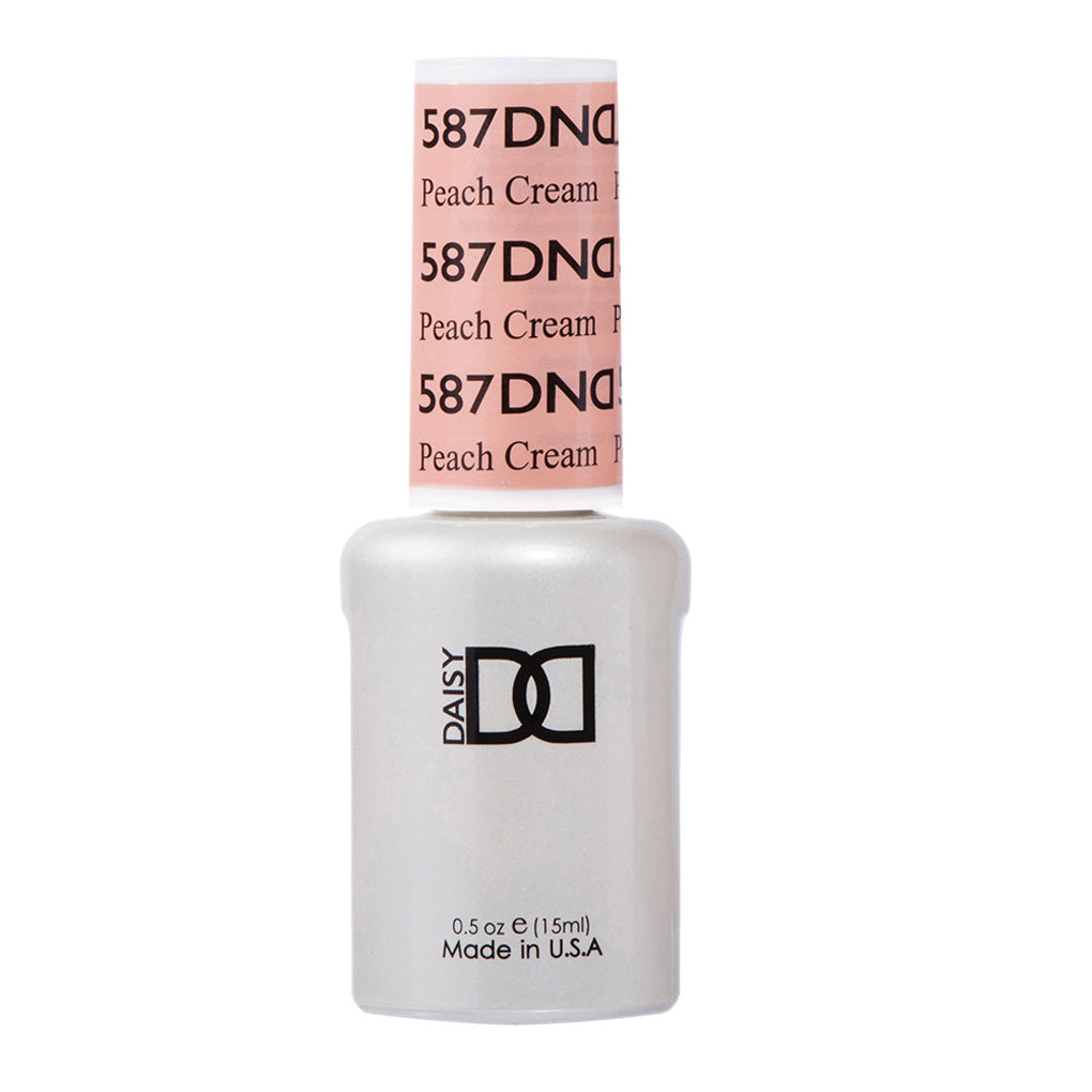 DND Gel Polish - 587 Neutral Colors - Peach Cream by DND - Daisy Nail Designs sold by DTK Nail Supply
