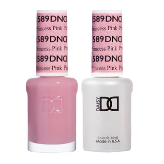  DND Gel Nail Polish Duo - 589 Pink Colors - Princess Pink by DND - Daisy Nail Designs sold by DTK Nail Supply
