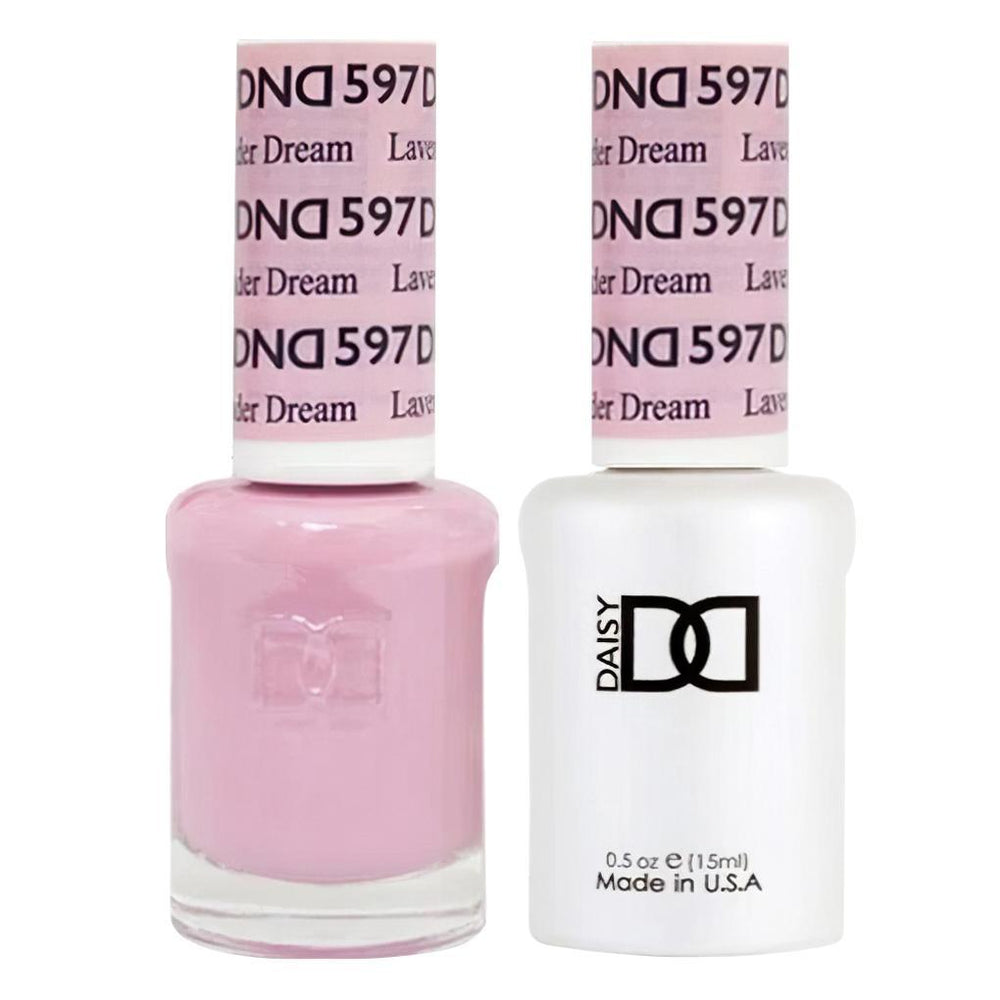  DND Gel Nail Polish Duo - 597 Lavender Dream by DND - Daisy Nail Designs sold by DTK Nail Supply