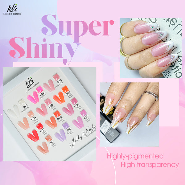  Jelly Gel Polish Colors - LDS 12 Hint of Violet - Nude Collection by LDS sold by DTK Nail Supply