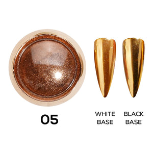  Set Classic Chrome Nail Powder - 6 Colors by Chrome sold by DTK Nail Supply