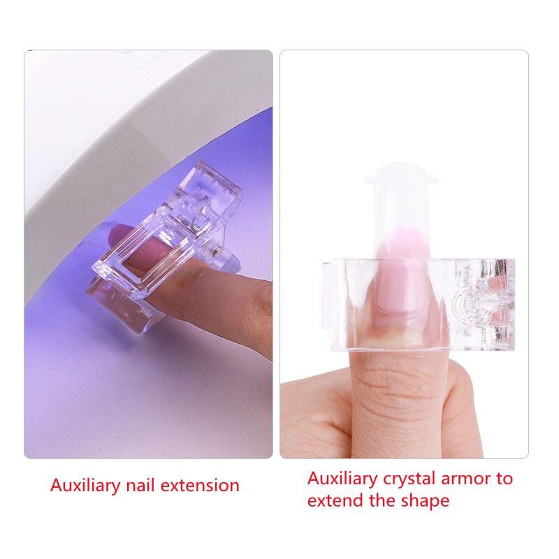 5Pcs Plastic Nails Mold Holder Clips