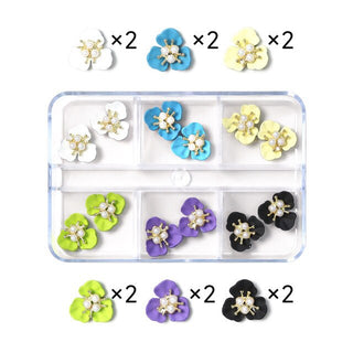3D Nail Art Flower Kawaii Charms 03 - 3 Petals