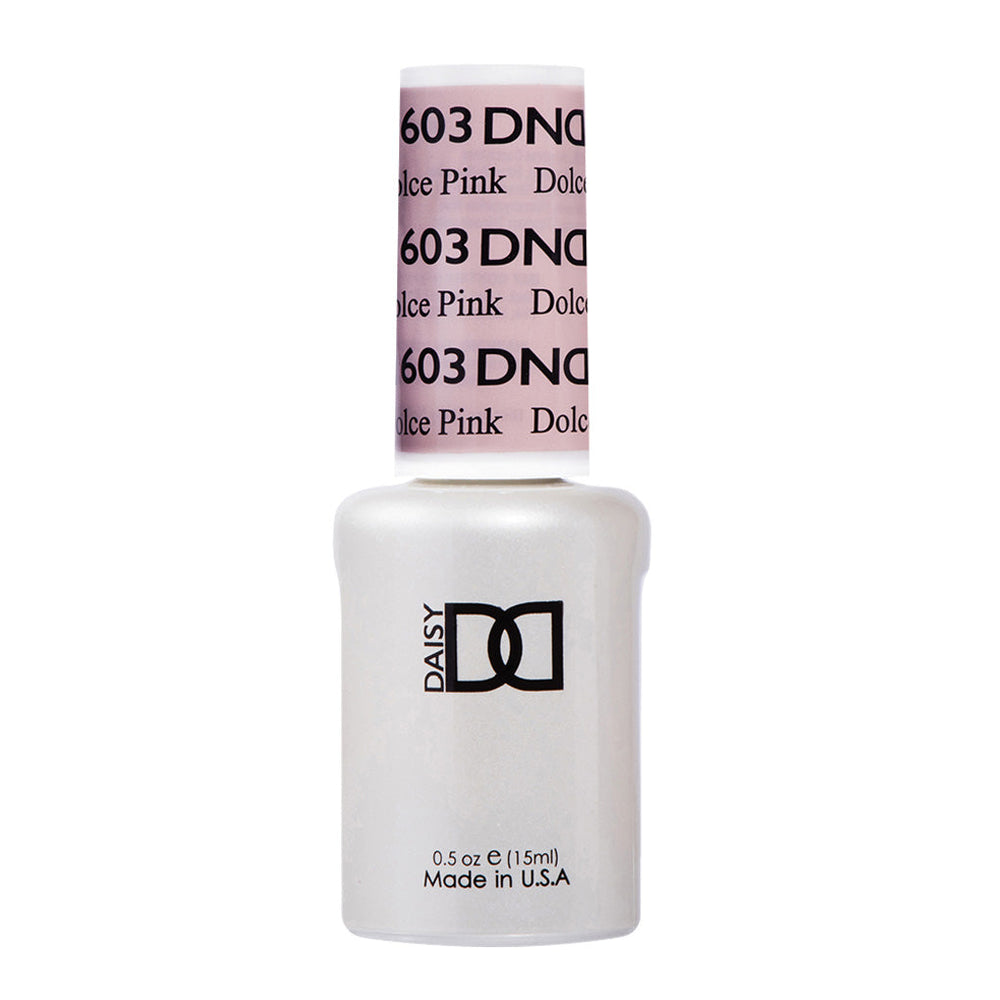 DND Gel Polish - 603 Neutral Colors - Dolce Pink by DND - Daisy Nail Designs sold by DTK Nail Supply