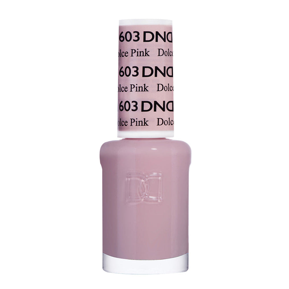 DND Nail Lacquer - 603 Neutral Colors - Dolce Pink by DND - Daisy Nail Designs sold by DTK Nail Supply
