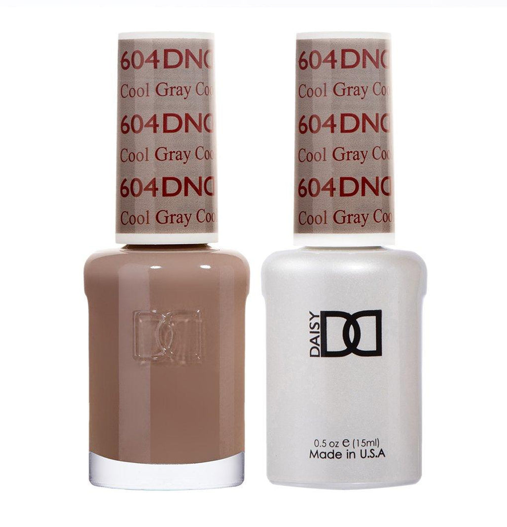  DND Gel Nail Polish Duo - 604 Cool Gray by DND - Daisy Nail Designs sold by DTK Nail Supply