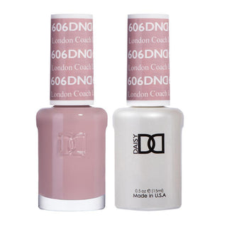  DND Gel Nail Polish Duo - 606 Brown Colors - London Coach by DND - Daisy Nail Designs sold by DTK Nail Supply