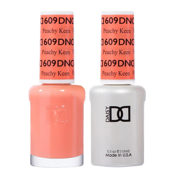  DND Gel Nail Polish Duo - 609 Peachy Keen by DND - Daisy Nail Designs sold by DTK Nail Supply