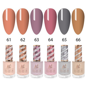  LDS Healthy Nail Lacquer Set (6 colors): 061 to 066 by LDS sold by DTK Nail Supply