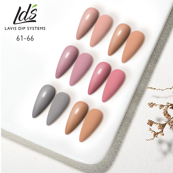  LDS Hema Free Gel Polish Set (6 colors): 061 to 066 by LDS sold by DTK Nail Supply