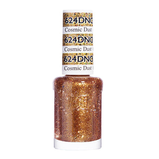 DND Nail Lacquer - 624 Gold Colors - Cosmic Dust by DND - Daisy Nail Designs sold by DTK Nail Supply