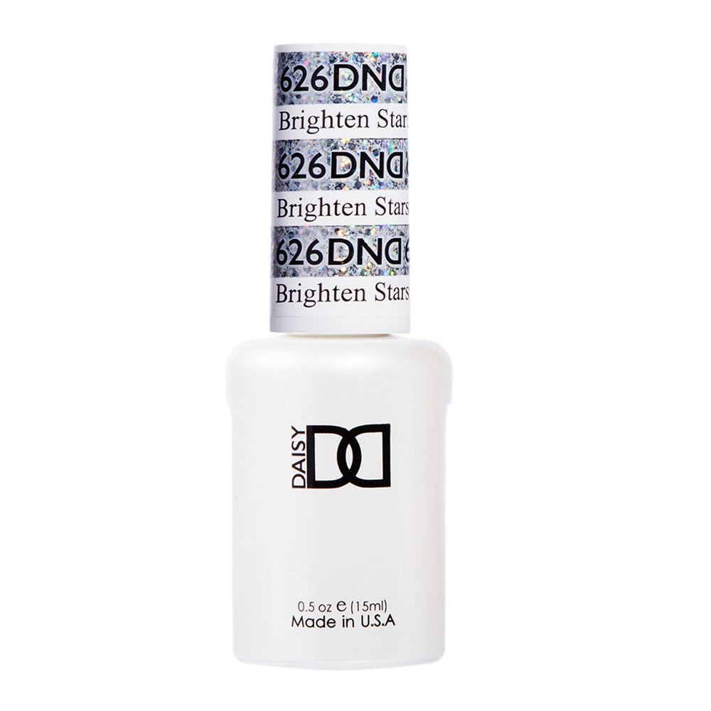 DND Gel Polish - 626 Glitter Colors - Brighten Stars by DND - Daisy Nail Designs sold by DTK Nail Supply