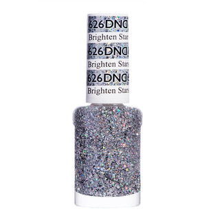 DND Nail Lacquer - 626 Glitter Colors - Brighten Stars by DND - Daisy Nail Designs sold by DTK Nail Supply