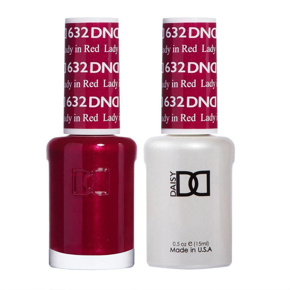  DND Gel Nail Polish Duo - 632 Lady in Red by DND - Daisy Nail Designs sold by DTK Nail Supply