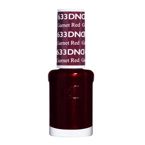 DND Nail Lacquer - 633 Brown Colors - Garnet Red by DND - Daisy Nail Designs sold by DTK Nail Supply