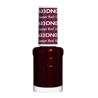 DND Nail Lacquer - 633 Brown Colors - Garnet Red by DND - Daisy Nail Designs sold by DTK Nail Supply