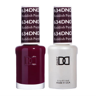  DND Gel Nail Polish Duo - 634 Red Colors - Reddish Purple by DND - Daisy Nail Designs sold by DTK Nail Supply