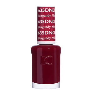 DND Nail Lacquer - 635 Red Colors - Burgundy Mist by DND - Daisy Nail Designs sold by DTK Nail Supply