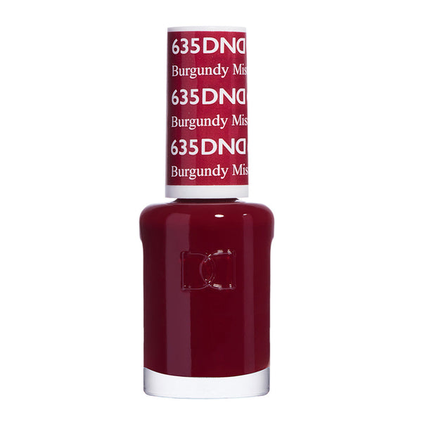 DND Nail Lacquer - 635 Red Colors - Burgundy Mist by DND - Daisy Nail Designs sold by DTK Nail Supply