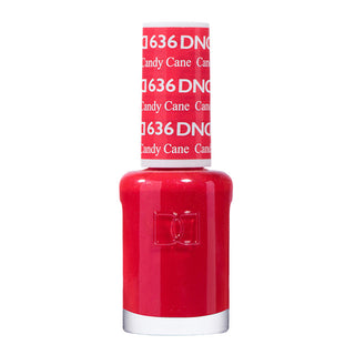 DND Nail Lacquer - 636 Red Colors - Candy Cane by DND - Daisy Nail Designs sold by DTK Nail Supply