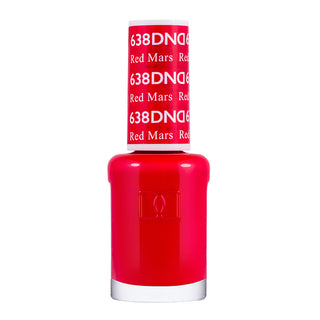 DND Nail Lacquer - 638 Red Colors - Red Mars by DND - Daisy Nail Designs sold by DTK Nail Supply