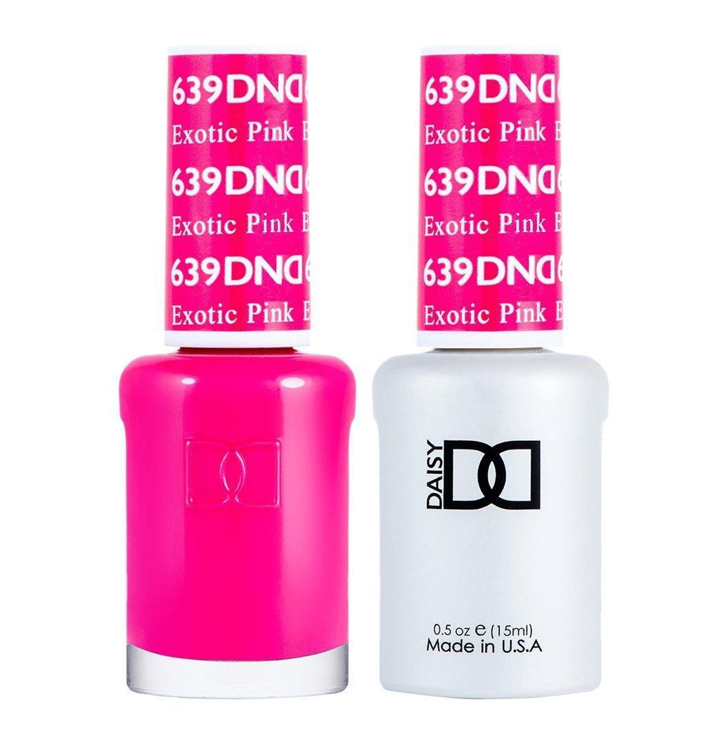 DND Gel Nail Polish Duo - 639 Exotic Pink by DND - Daisy Nail Designs sold by DTK Nail Supply