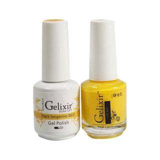  Gelixir Gel Nail Polish Duo - 063 Yellow Colors - Dark Tangerine by Gelixir sold by DTK Nail Supply