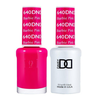  DND Gel Nail Polish Duo - 640 Barbie Pink by DND - Daisy Nail Designs sold by DTK Nail Supply