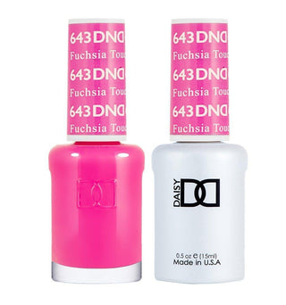  DND Gel Nail Polish Duo - 643 Pink Colors - Fuchsia Touch by DND - Daisy Nail Designs sold by DTK Nail Supply