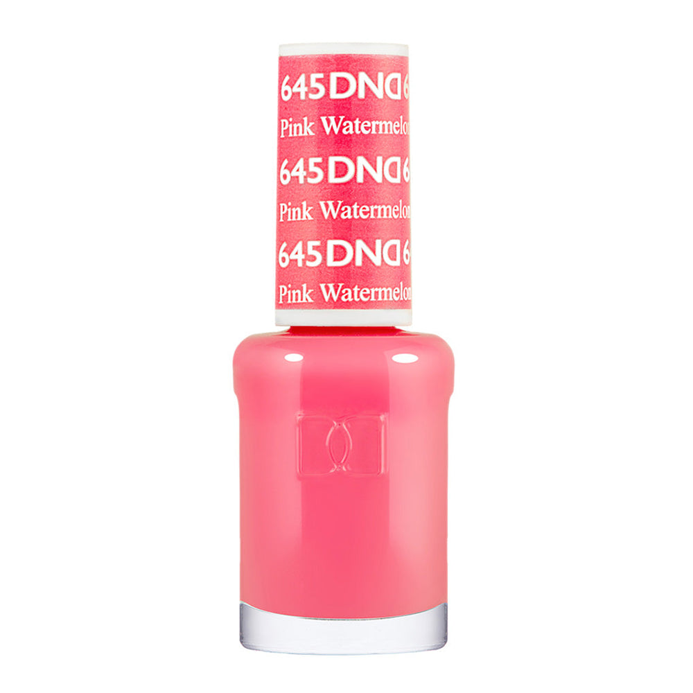 DND Nail Lacquer - 645 Pink Colors - Pink Watermelon by DND - Daisy Nail Designs sold by DTK Nail Supply