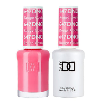  DND Gel Nail Polish Duo - 647 Pink Colors - Rouge Couture by DND - Daisy Nail Designs sold by DTK Nail Supply