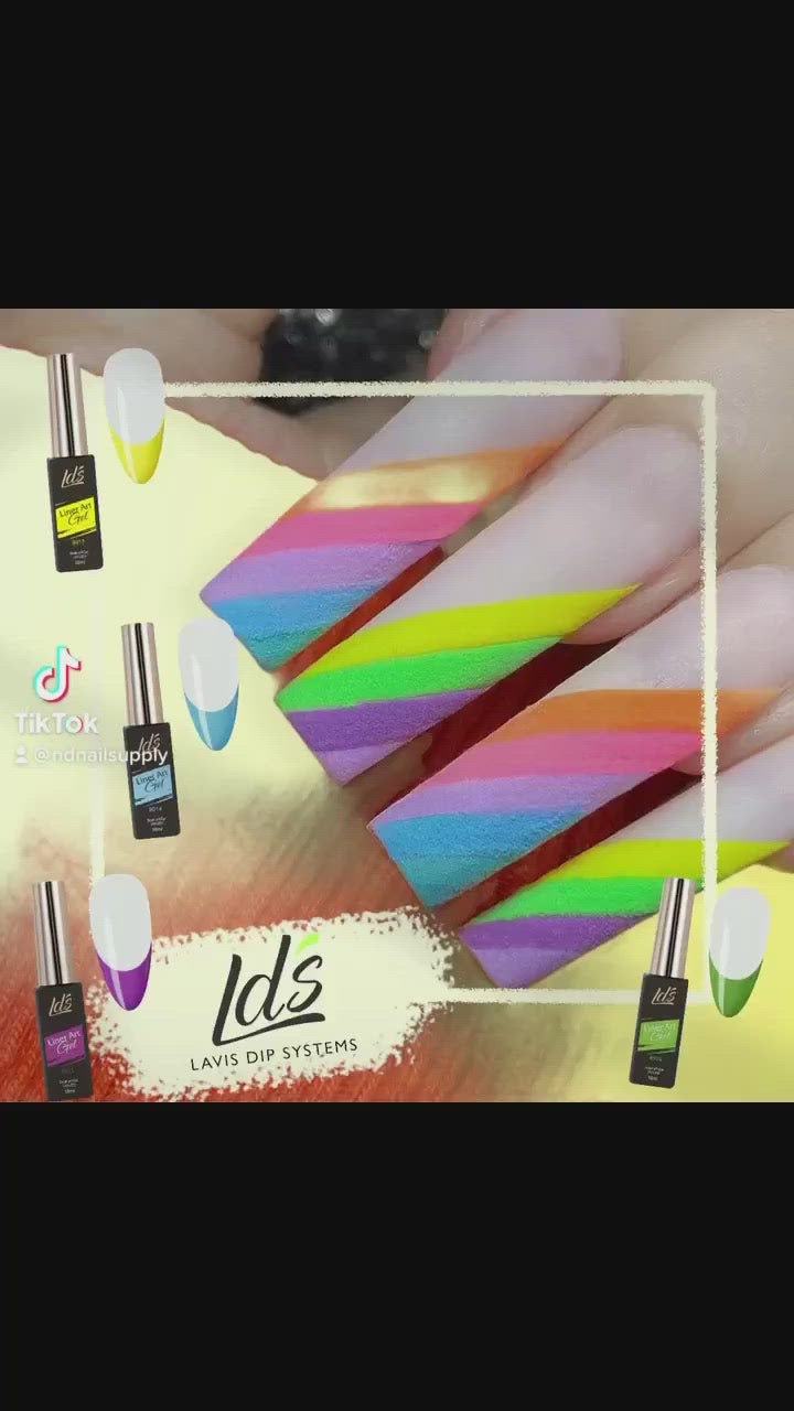 Load video: LDS Line Art Gel Nails Polish Nail Art Set (24 colors): 01-24 (ver 2)