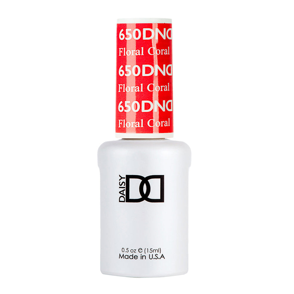 DND Gel Polish - 650 Coral Colors - Floral Coral by DND - Daisy Nail Designs sold by DTK Nail Supply