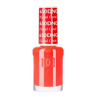 DND Nail Lacquer - 650 Coral Colors - Floral Coral by DND - Daisy Nail Designs sold by DTK Nail Supply