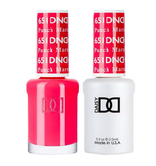  DND Gel Nail Polish Duo - 651 Coral Colors - Punch Marshmallow by DND - Daisy Nail Designs sold by DTK Nail Supply