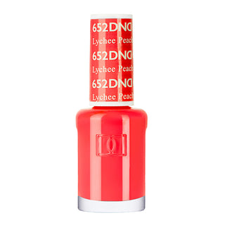 DND Nail Lacquer - 652 Coral Colors - Lychee Peachy by DND - Daisy Nail Designs sold by DTK Nail Supply