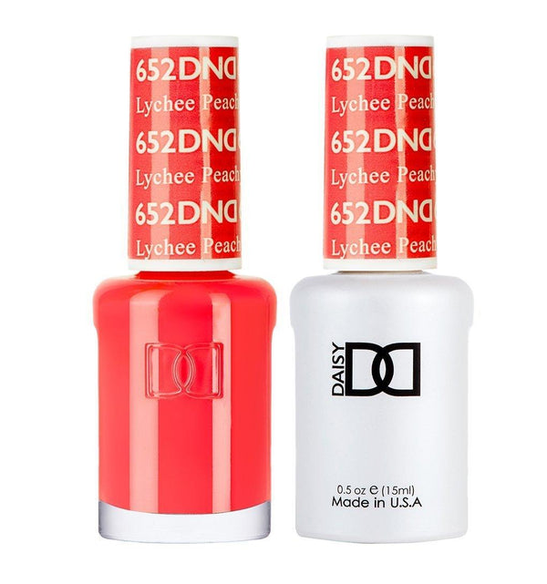  DND Gel Nail Polish Duo - 652 Lychee Peachy by DND - Daisy Nail Designs sold by DTK Nail Supply