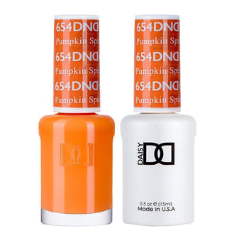  DND Gel Nail Polish Duo - 654 Orange Colors - Pumpkin Spice by DND - Daisy Nail Designs sold by DTK Nail Supply